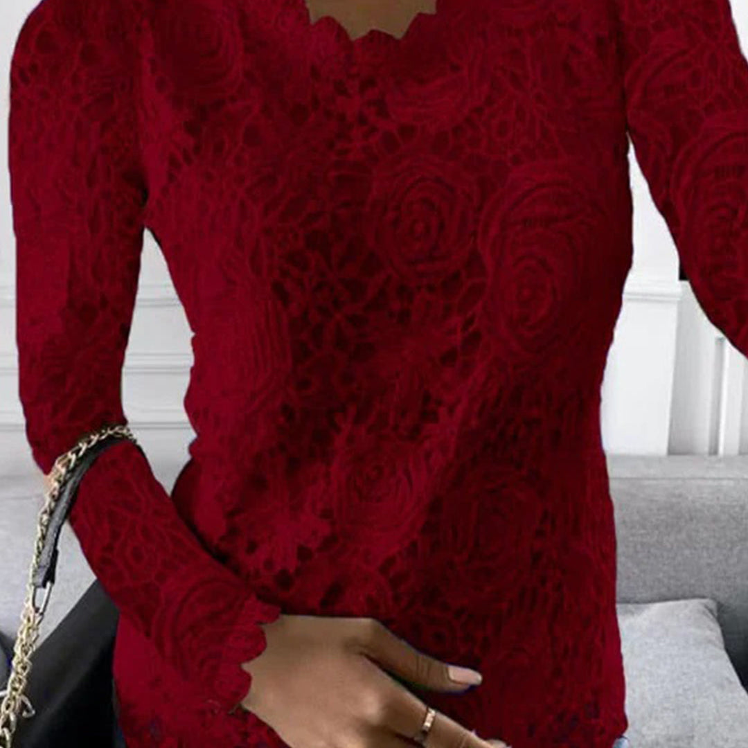 Ellie - Lange top met lange mouw voor dames - Zomerse stijl