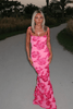 Ziska | Figuuraccentuerende Roze Bloemen Maxikleed - Elegant met Romantische Flair