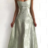 Maddy | Elegante Dames Maxikleed met Spaghettibandjes & Bloemenpatroon
