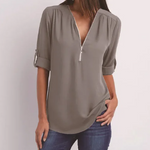 Casual™ Blouse | Ritssluiting en Comfortabel | Voor Elke Gelegenheid