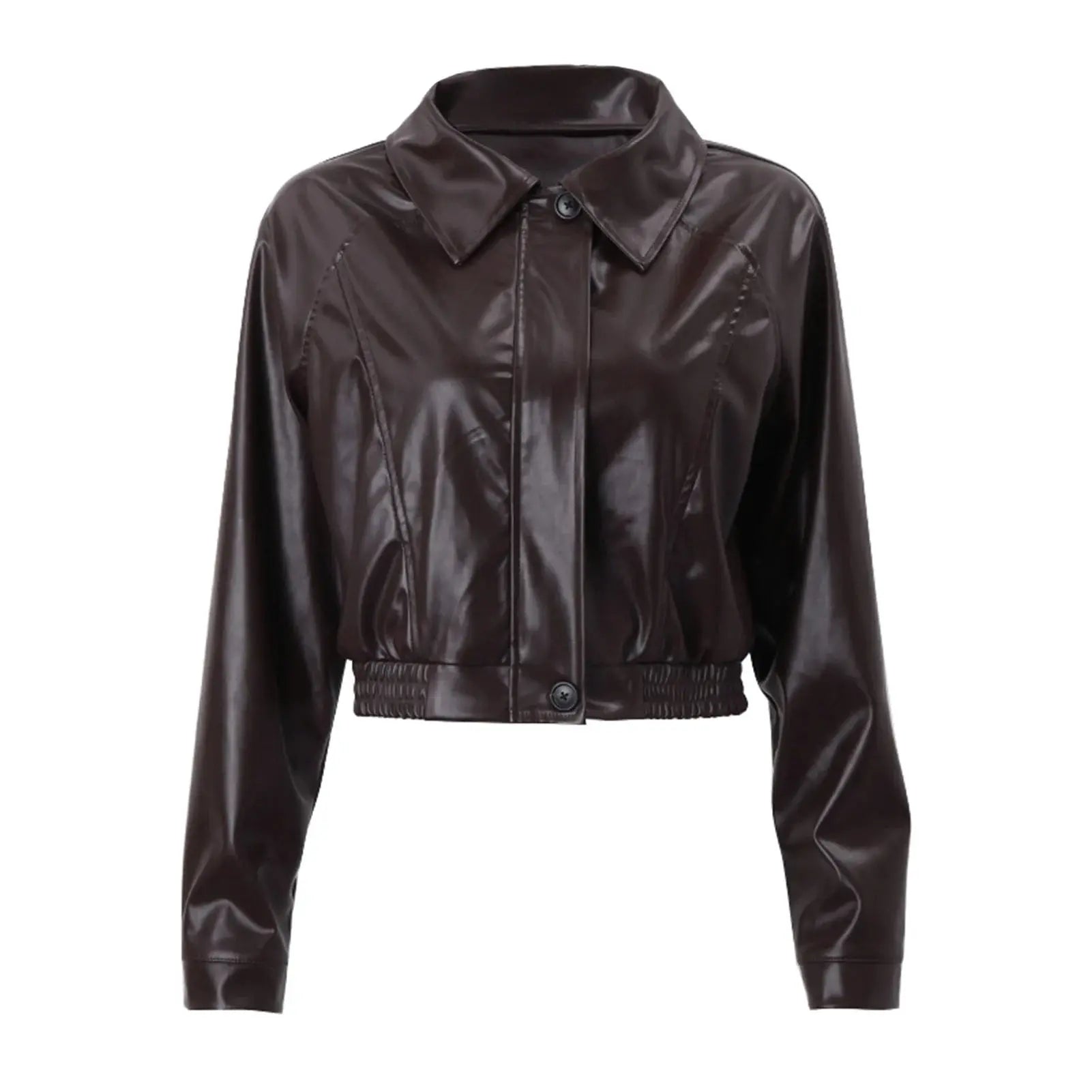 Gercy | Oversized Kunstlederjacke