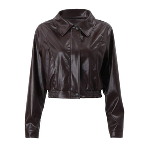 Gercy | Oversized Kunstlederjacke