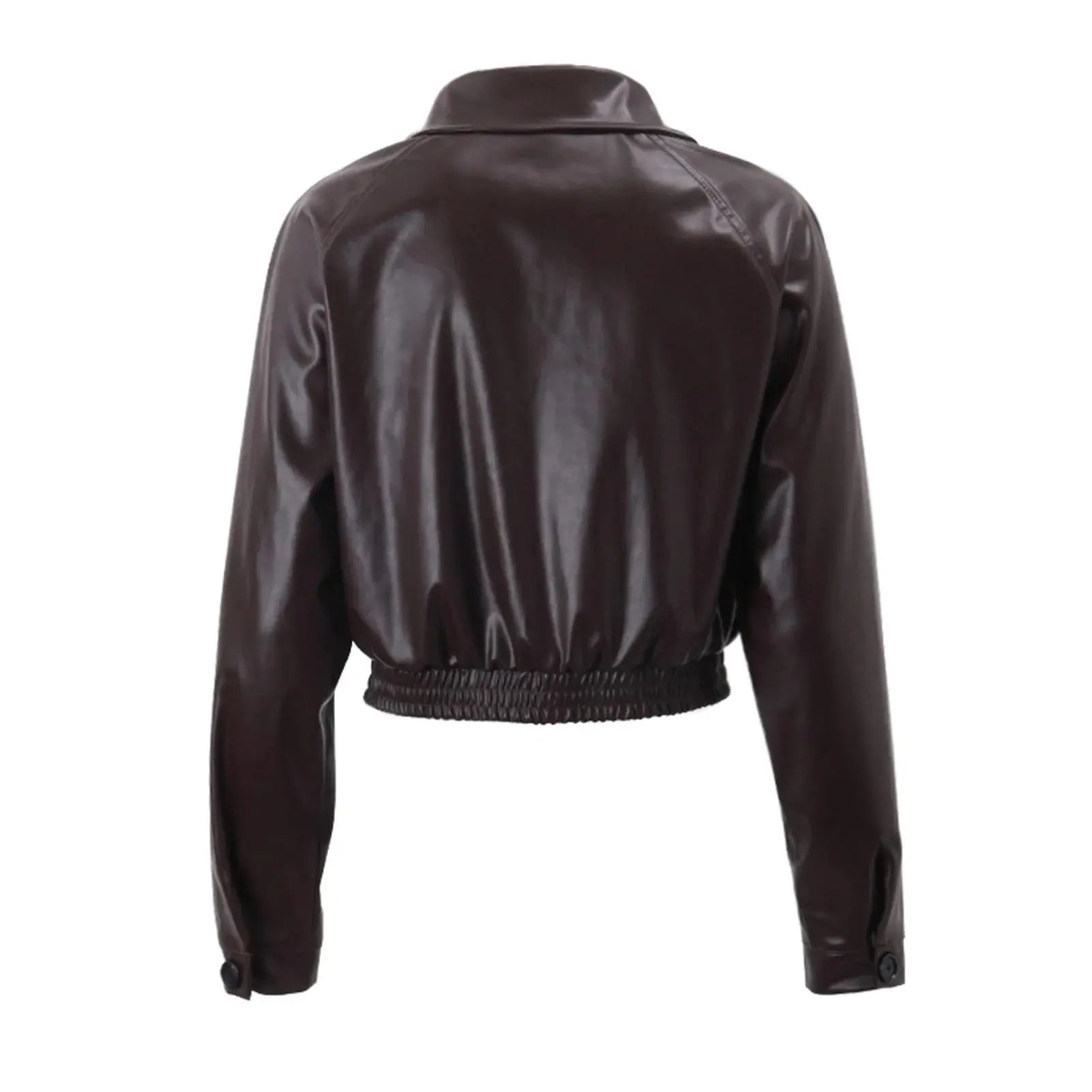 Gercy | Oversized Kunstlederjacke