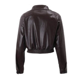 Gercy | Oversized Kunstlederjacke