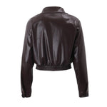 Gercy | Oversized Kunstlederjacke