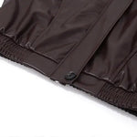 Gercy | Oversized Kunstlederjacke