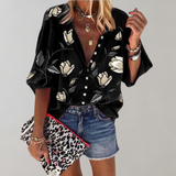 Freydis - Zomerse blouse met bloemenprint voor dames