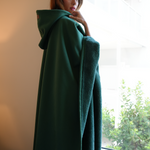 Luxe™ Fleece Poncho met Capuchon