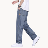 Wessel™ Heren Loose-Fit Jeans met Retro Look