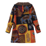 Myrthe™ Warme Fleece Jas met Boho Print