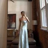 Maddy | Elegante Dames Maxikleed met Spaghettibandjes & Bloemenpatroon