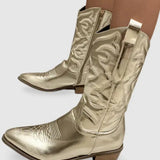 Genève | Elegante Cowboylaarzen van Metaal