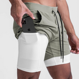 Carter™ Heren 2-in-1 Sportshort