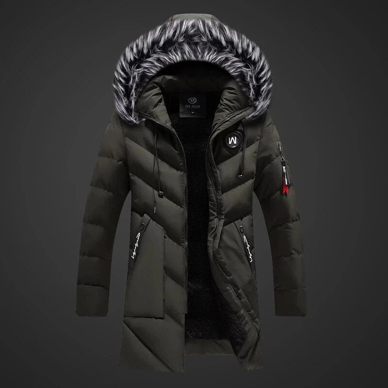 Paul™ Heren Sherpa Gevoerde Lange Winterjas