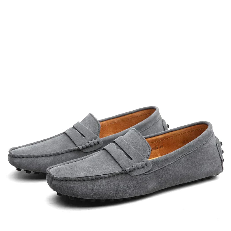 Leonardo | Suède Slippers - Italiaanse Stijl