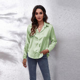 Ilona™ Dames Satijnen Blouse
