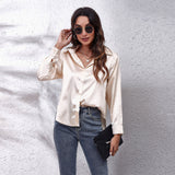 Ilona™ Dames Satijnen Blouse