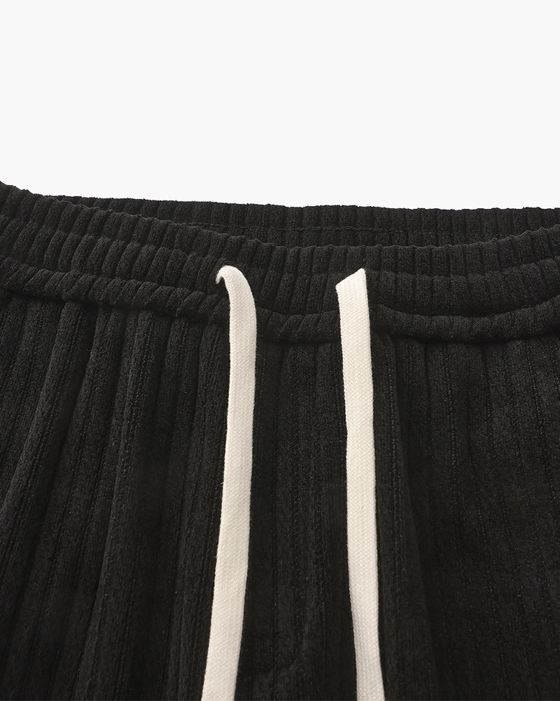 Leonardo | Heren Corduroy Broek met Wijde Pijpen & Touwtjes