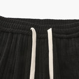 Leonardo | Heren Corduroy Broek met Wijde Pijpen & Touwtjes