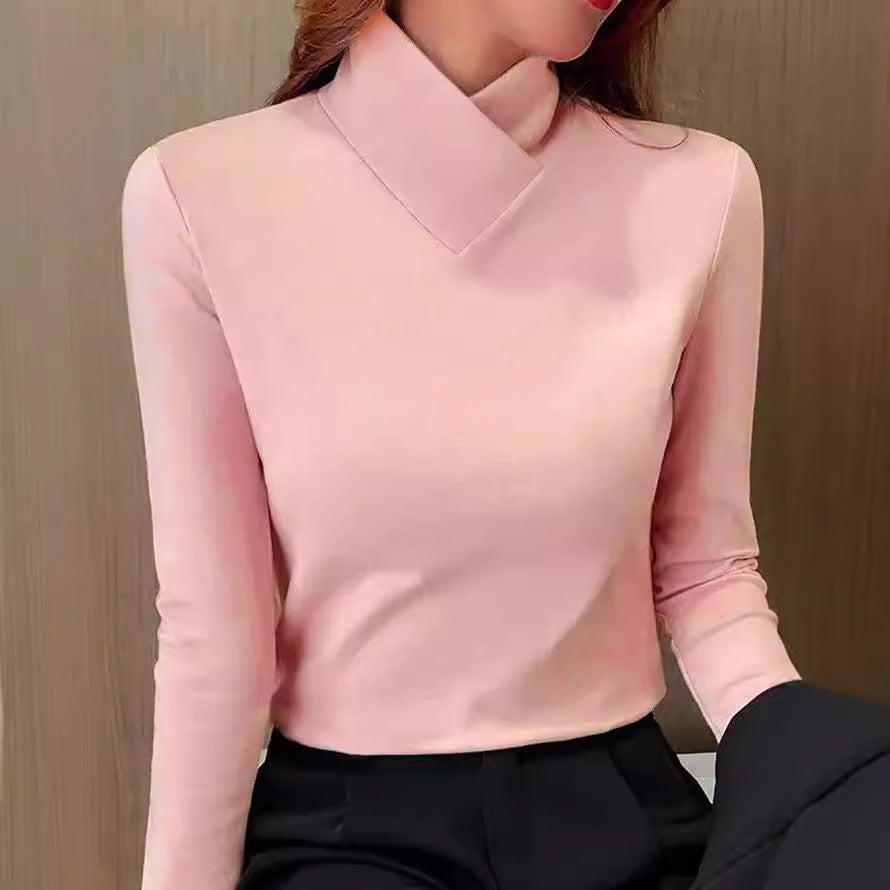 Veerle™ Elegante Top met Asymmetrische Kraag