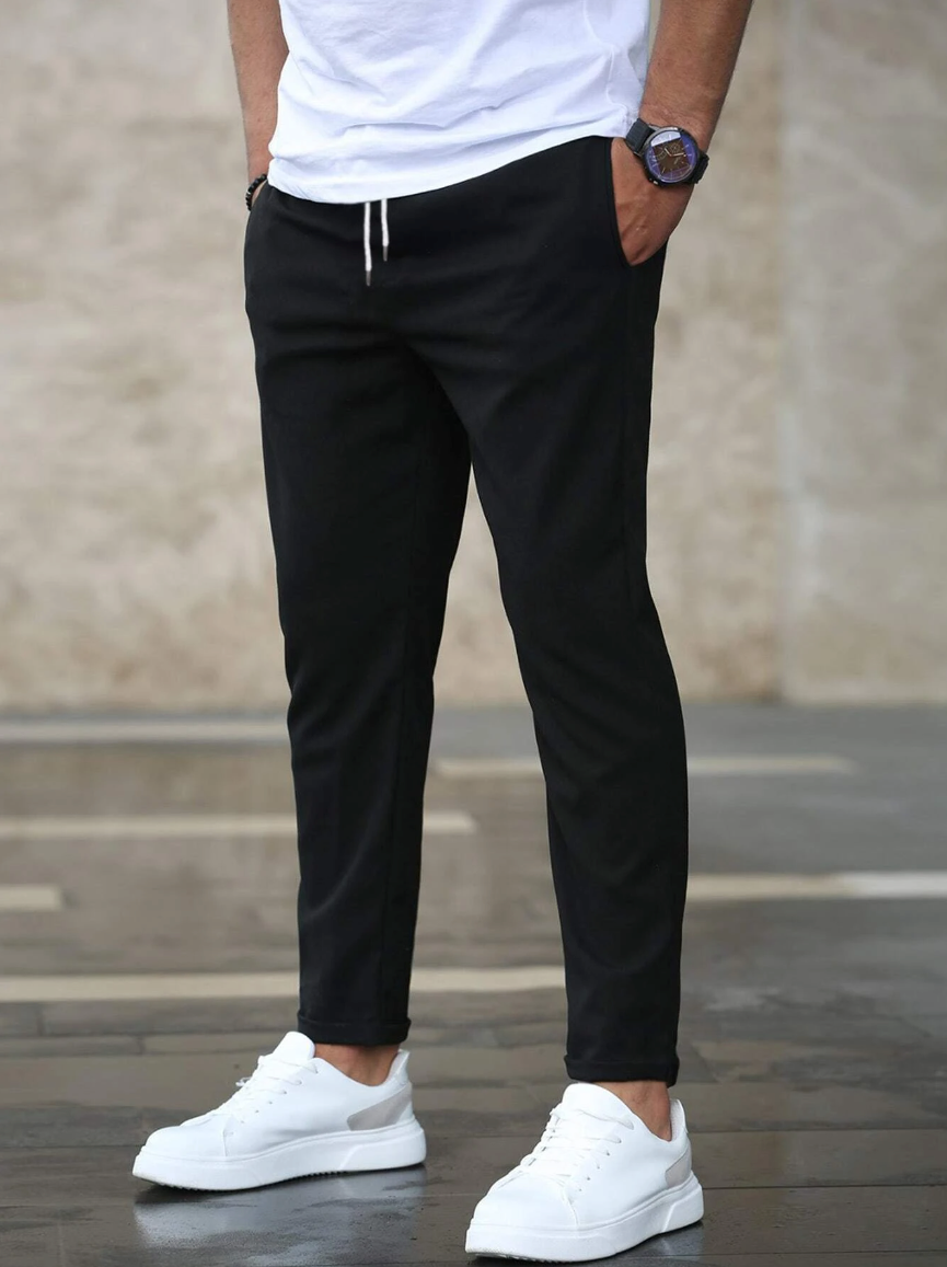 Atlden | Slim Fit Joggingbroek met Tunnelkoord