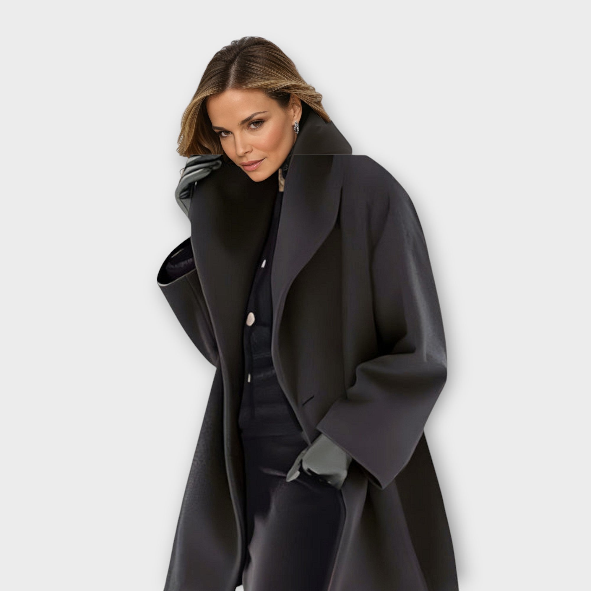 Nola™ Oversized Elegante Wolmix Jas