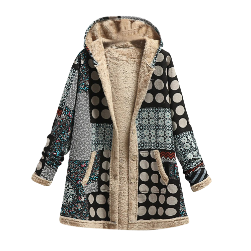 Fieneke™ Dames Patchwork Winterjas