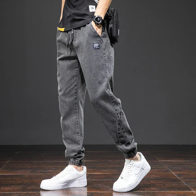 Jochem™ Heren Casual Denim Jogger Broek