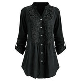 Sarah™ Dames Tuniekblouse met Kant