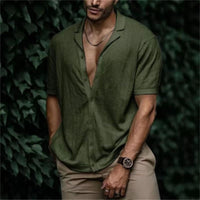 Emiel™ Heren Casual Linnen Overhemd