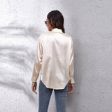 Ilona™ Dames Satijnen Blouse