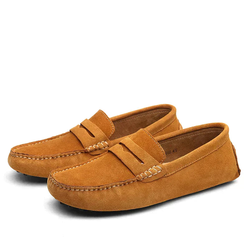 Leonardo | Suède Slippers - Italiaanse Stijl
