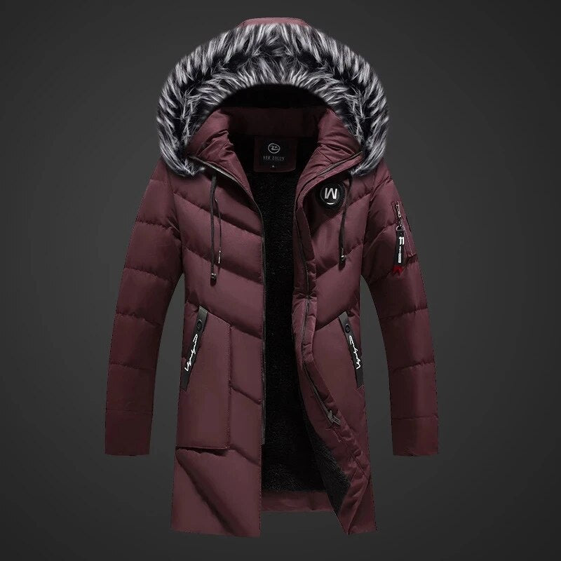 Paul™ Heren Sherpa Gevoerde Lange Winterjas