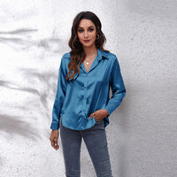 Ilona™ Dames Satijnen Blouse