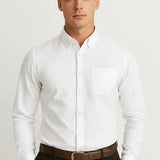 Heren Overhemd Slim Fit Klassiek Zakelijk