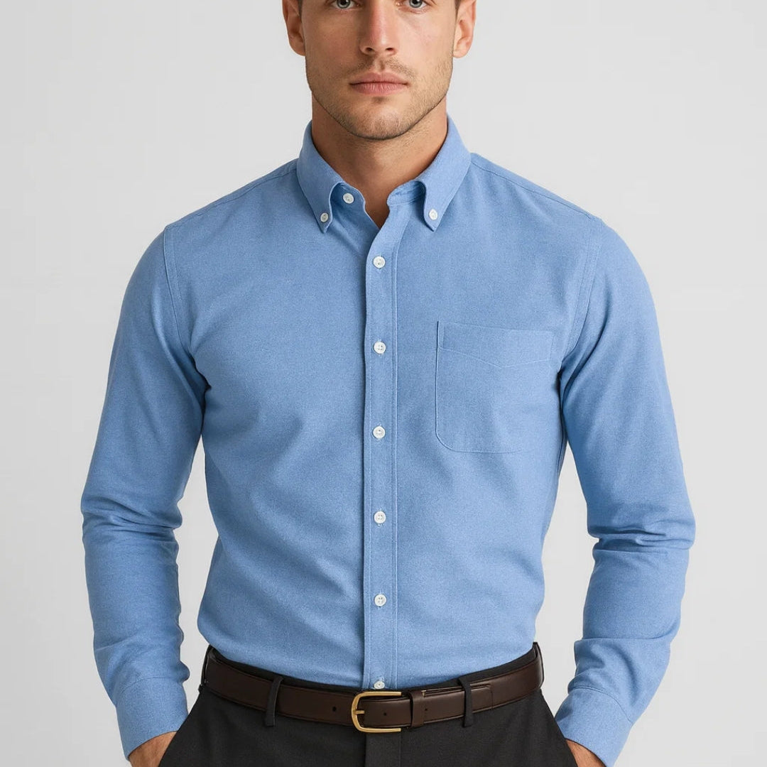 Heren Overhemd Slim Fit Klassiek Zakelijk