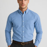 Heren Overhemd Slim Fit Klassiek Zakelijk