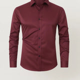 Heren Overhemd Slim Fit Zakelijk Elegant