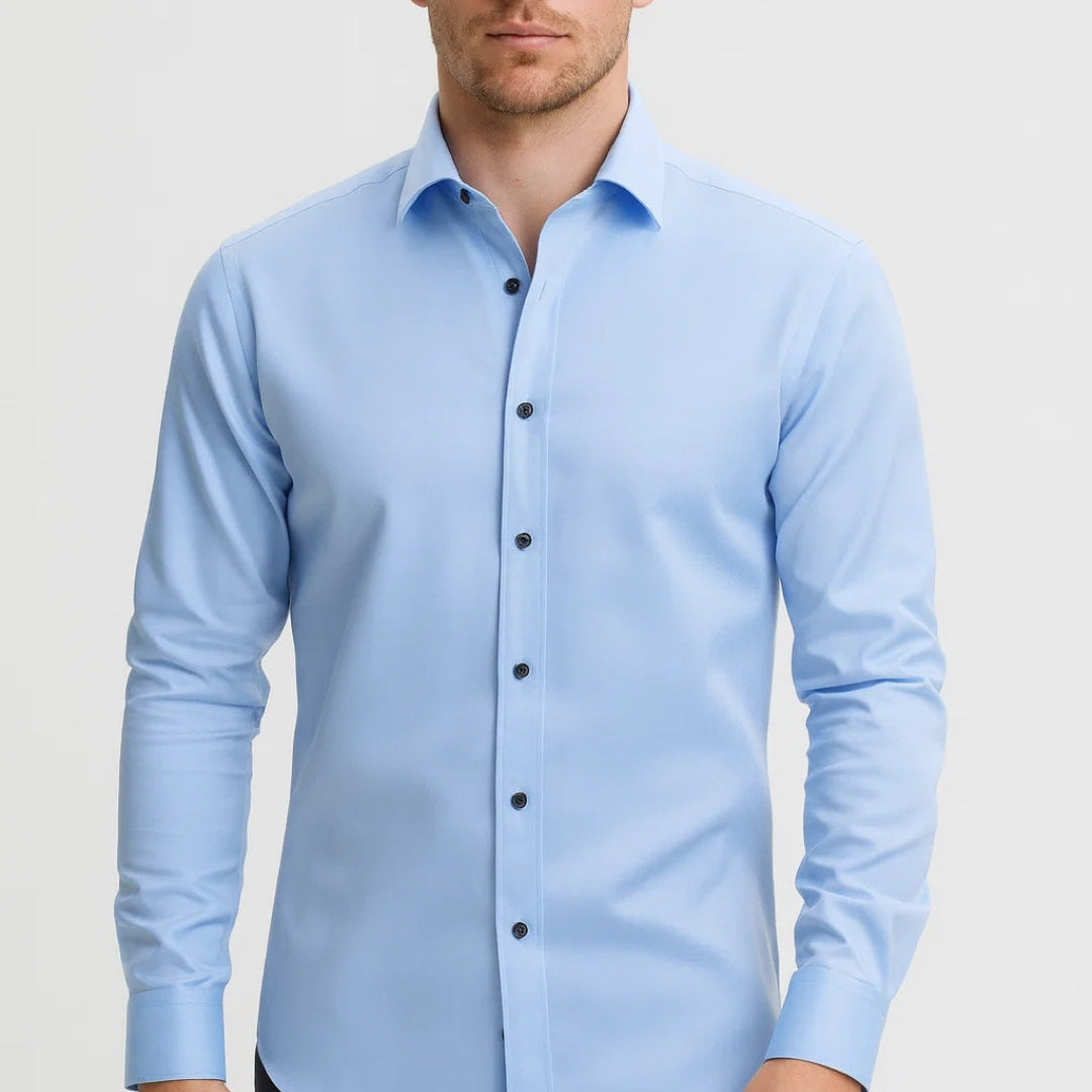 Heren Overhemd Slim Fit Zakelijk Elegant