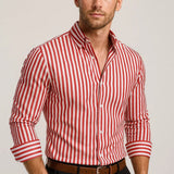 Gestreept Slim Fit Overhemd voor Frisse en Moderne Look