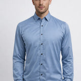 Heren Overhemd met Lange Mouwen en Slim Fit