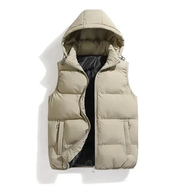 Emiel™ Heren Gewatteerde Bodywarmer met Capuchon