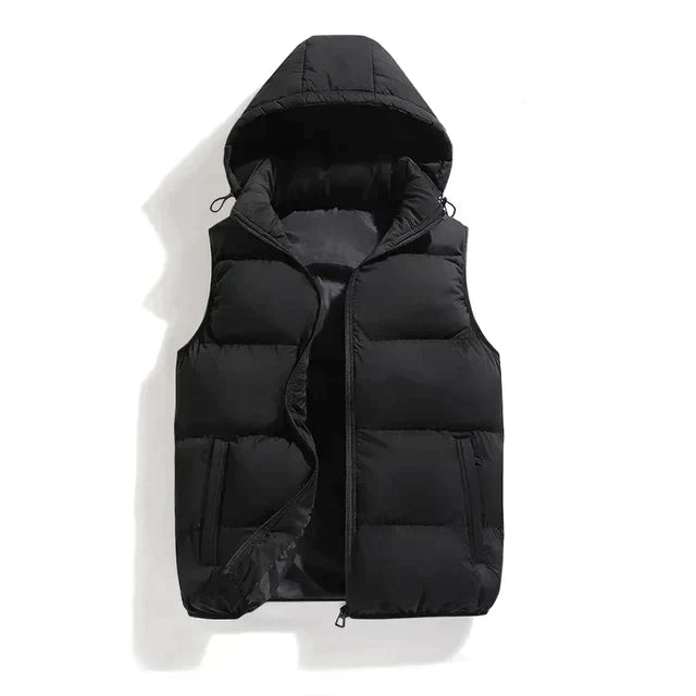 Emiel™ Heren Gewatteerde Bodywarmer met Capuchon