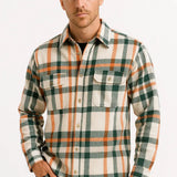 Heren Geruit Overhemd Flanel Casual Warm