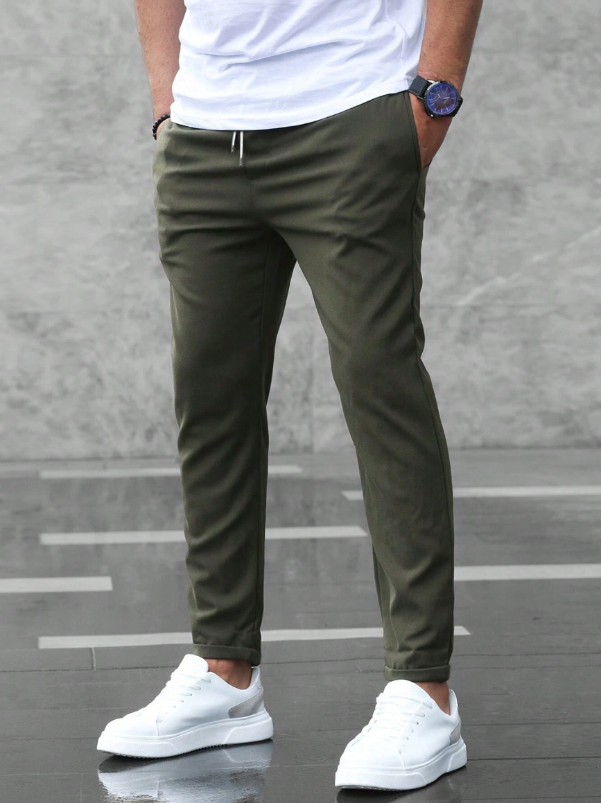 Atlden | Slim Fit Joggingbroek met Tunnelkoord