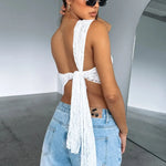 Luise | Kanttop met rugdetails