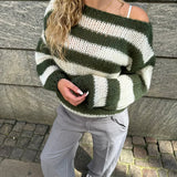 Livia | Gebreide sweater met strepen