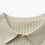 Christian | Heren Korte Mouw Fijn Ribtricot Polo-Shirt