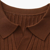 Christian | Heren Korte Mouw Fijn Ribtricot Polo-Shirt