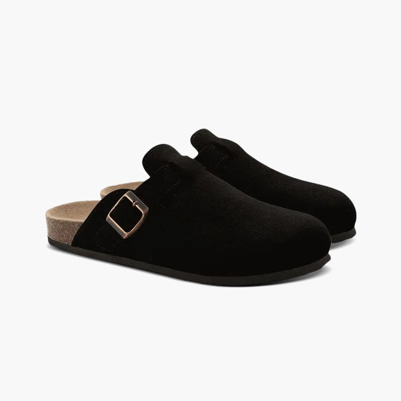 Luke | Comfortabele heren-clog van suede met ergonomisch voetbed